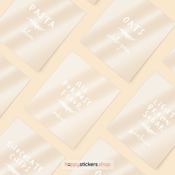 36 Labels • Poppit Minimalist Pantry for Kitchen Storage • Organization Labels - Picture 14 of 17